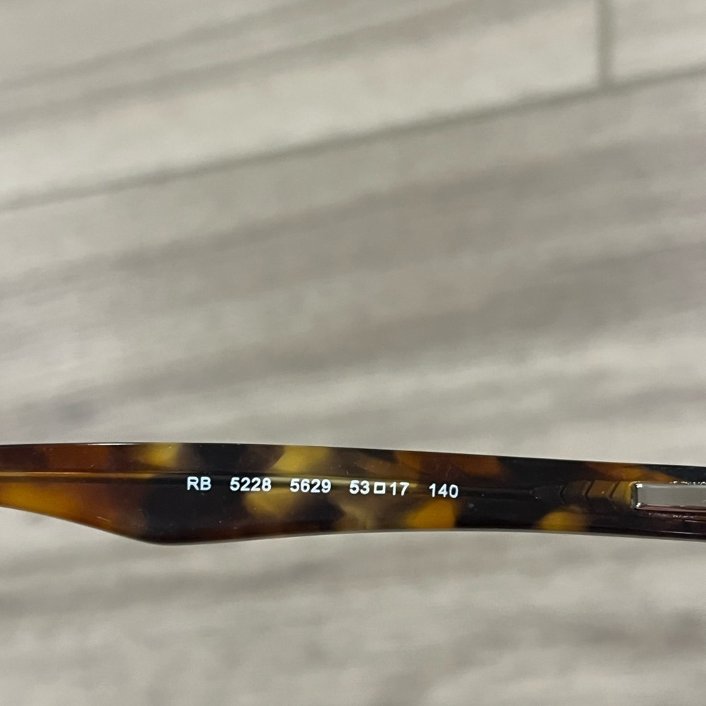 Ray-Ban RB5228 5629 Gray Brown Tortoise Eyeglasses Frame 53-17-140 FRAMES ONLY - Picture 6 of 8